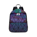 Geometric laser cut luminous women bag big capacity travel school bag for teenage girls