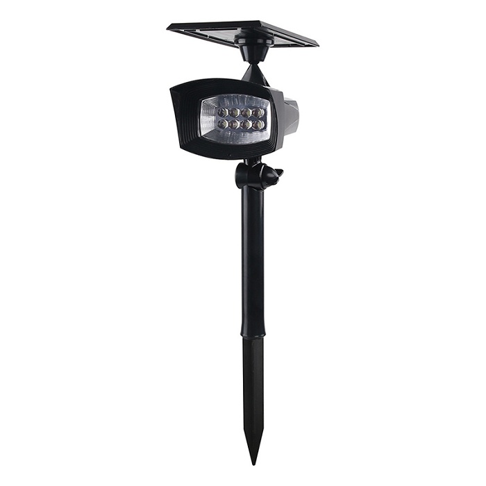 Environmentally friendly solar LED spotlights for parks