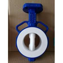 Wafer Butterfly Valve with PTFE Lined Disc