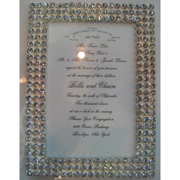 Cadeau de mariage diamant pur Photo Frame catégorie supérieure