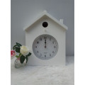 House Shape Wooden Clock Hanging