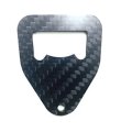 Carbon bottle opener key chain