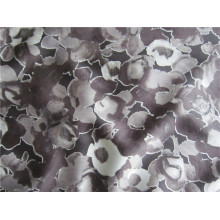 Tissu imprimé en mousseline de soie en polyester pour spandex (XSFS-002)