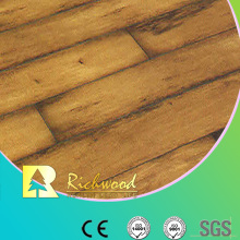 12.3mm Woodgrain Texture Maple V-Grooved Waxed Edged Laminated Flooring