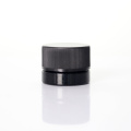 MINE VIDE OPAQUE BLACK Square Wide Bouth Cream Jar pour les cosmétiques