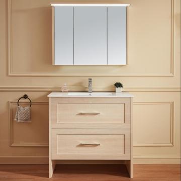 Modern Plywood Bathroom Storage Cabinet With Soft Closing