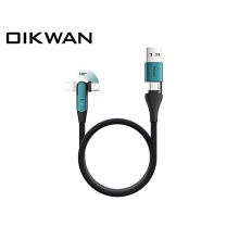 USB+USB-C to USB-C (Rotary) Super Charge+PD100W Data Cable