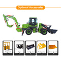 Mini 4x4Wheel Drive Compact Backhoe Loader