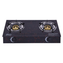 Double Burnner Gas Stove, Glass Material
