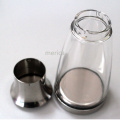 Stainless Steel Cruet Set Glass Condiment Set