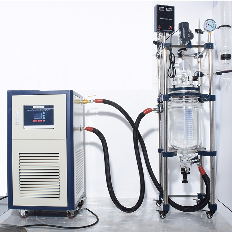 100l jacketed glass reactor