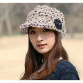 Warm fashion ladies wool knitted cap hat