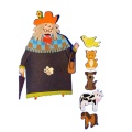 Animais de fazenda Flannel Felt Story Board Set