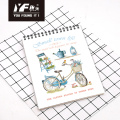 Small town life style A4 vertical spiral notebook