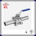 Stainless Steel Three Piece with Lock Ball Valve