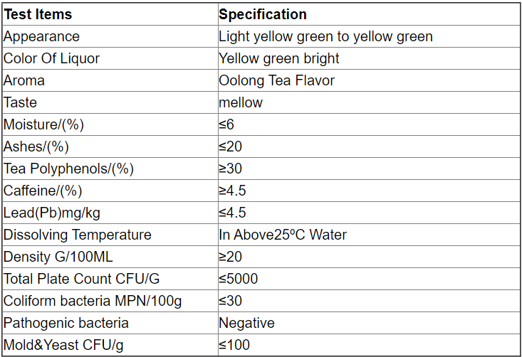 Oolong Tea Powder Oolong Tea Powder