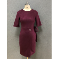 women's wine fashion dress