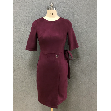 women's wine fashion dress