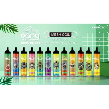 Bang Disposable Vape 6000puff Fruit Flavors E-Cigarette