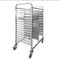 Stainless Steel 304 Double-Line GN Pan Trolley