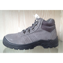 Suede Leather & Oxford Fabric Safety Shoes with Mesh Lining (HQ05043)