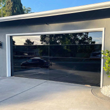 Portes de garage en verre trempé automatique haut de gamme