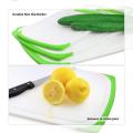 3 pack Plastic kitchen cutting chopping board set