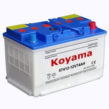 Dry Vehicle Battery Acid Battery Auto Battery Car Battery DIN57412 (12V 74AH)