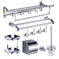 Factory Supplier Stainless Steel Wall Mounted Double Bathroom Towel Bar