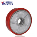 180mm 200mm Red TPU Forklift Truck Wheel