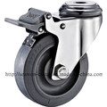 Stainless Steel Series - TPR Caster (Flat Rim)