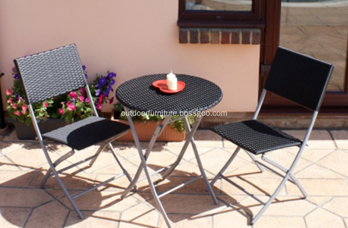 Cheap Folding Tea Dining Rattan Outdoor Furniture