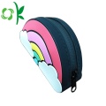 Rainbow Shape Silicone Waterproof Zipper Coin Bag Purse