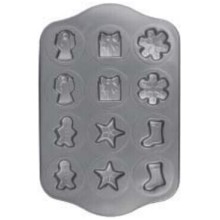 12 cavidade antiaderente Chrismas Cookie Pan