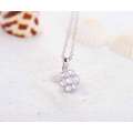 New Flower Cubic Zircon Pendant&Necklace Jewelry (CNL0214-B)