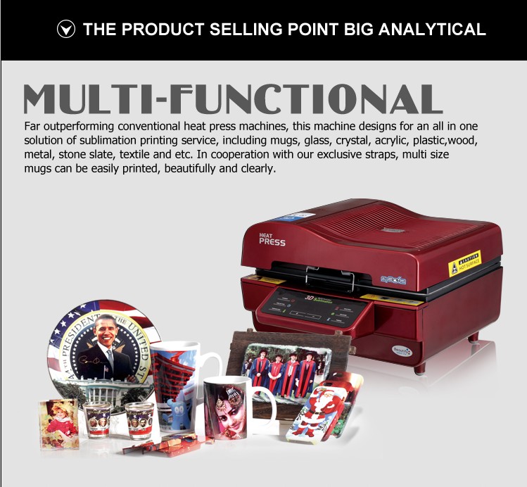 FREESUB 3D Vacuum Sublimation Digital Printer for Sale