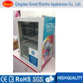 Small Glass Door Freezer Front Open Mini Display Freezer for Supermarket and Convenient Store