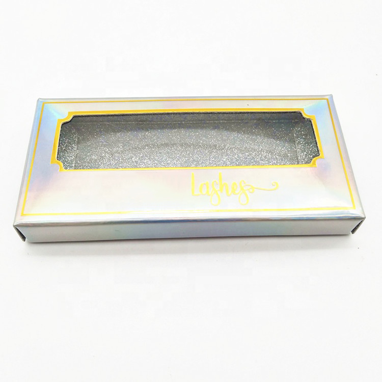 Wholesale Laser Paper Eyelash Packaging Sleeve Box