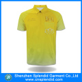 Shenzhen Wholesale Sports Wear Mens Yellow Dry Fit Polo Shirt