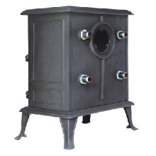 Estufa de ebullición de madera con el tanque de agua (FIPA042B) Caldera, estufa de hierro fundido