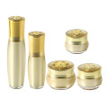 20g 30g 50ml double wall golden color custom plastic acrylic refillable cosmetic bottle container serum essential oil bottle