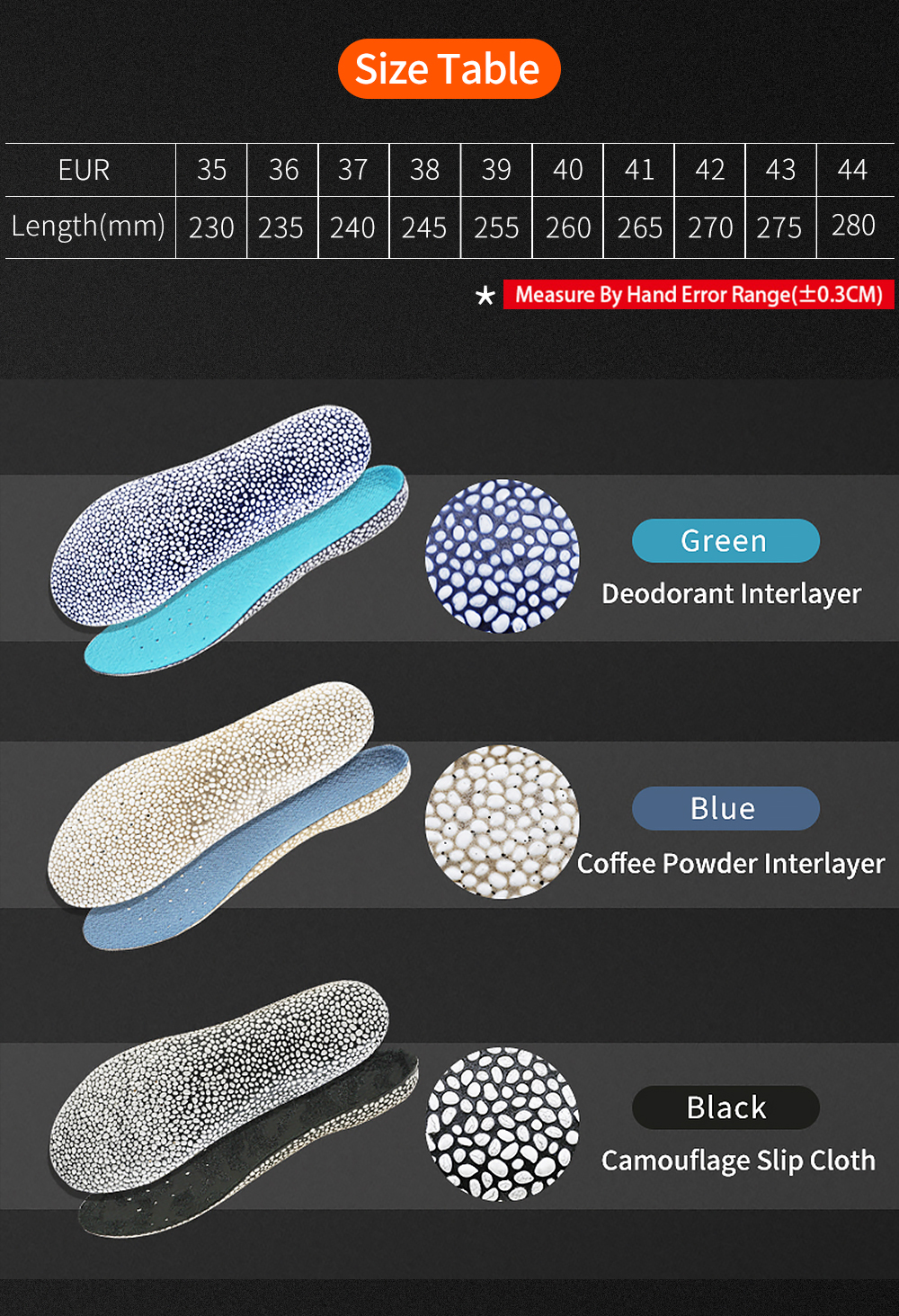 Sport insoles