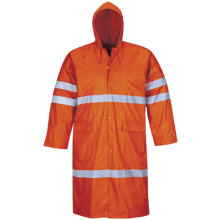 Hivis schützende Regenbekleidung reflektierende Mantel