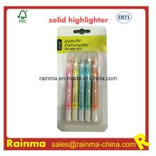 Fluorescent Solid Marker with Metal Glitter Color