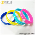 Impreso Logo Epoxy Colors Mixed Silicone Bracelet