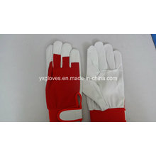 Guantes de trabajo-guantes de jardín-guantes de seguridad-guantes de cuero de grano de cerdo-guantes de trabajo