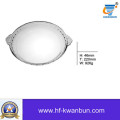 Round Dishes Clear Glass Plate Tableware Kb-Hn0391