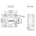 Entrée DC 12V Big Air Flow Fan