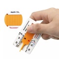 Tire depth gauge for car wheel protection