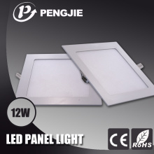 Luz de painel de alumínio com LED de economia de energia 12W com CE